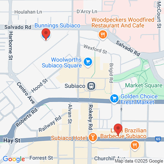 Bunnings Subiaco to Rokeby Florist