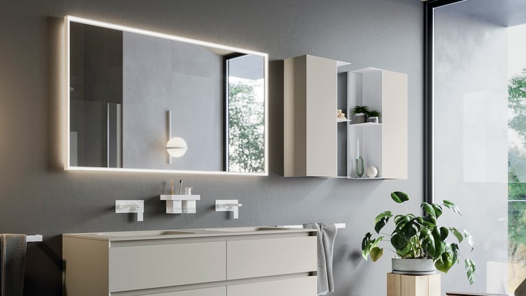 Inda Pirano Mirror with LED - 160cm image