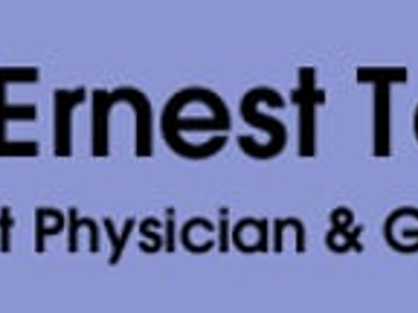 Dr Ernest Tam - Consultant Physician & Geriatrician