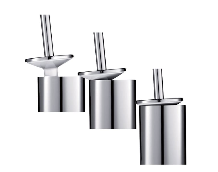 My Love Brushed Black Chrome toilet brush image