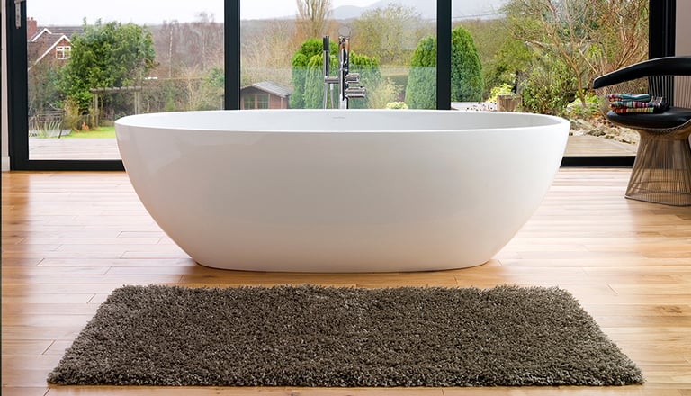 Barcelona 1800 Freestanding bath 1800 x 865mm, without overflow, with void under bath image
