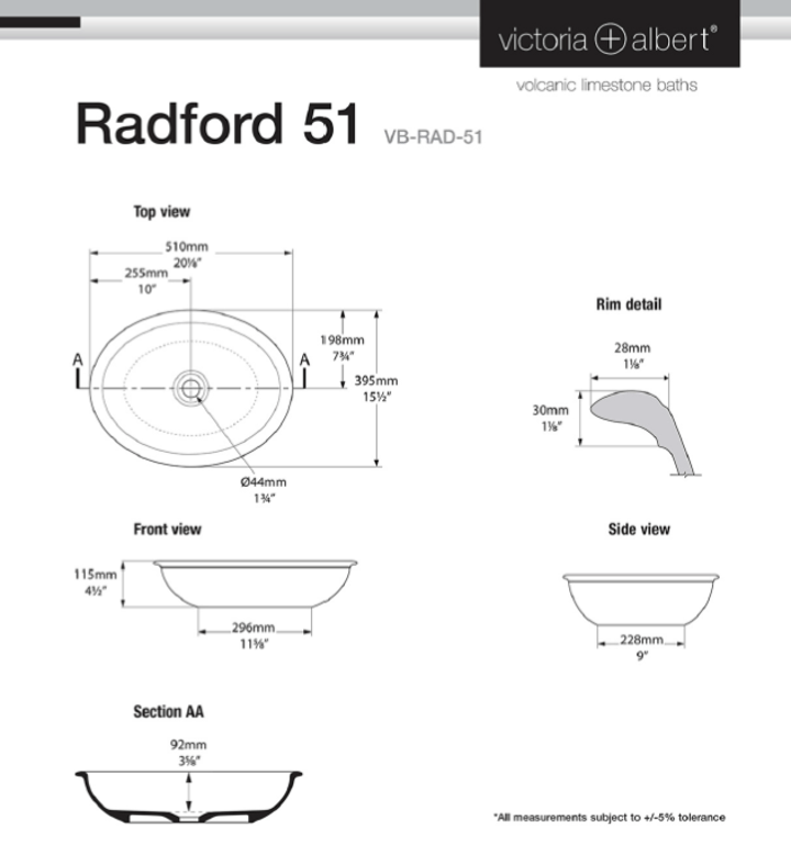 Radford 51 basin image