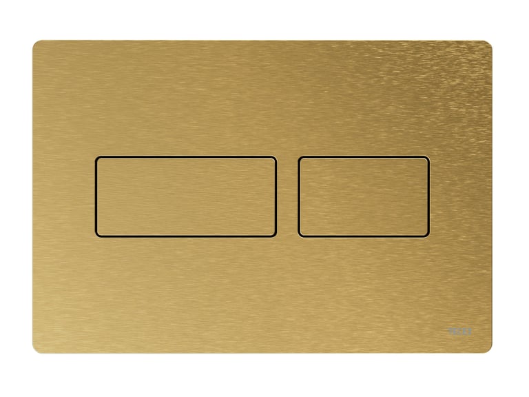 TECEsolid Flush Button - Brushed Brass - Smooth image