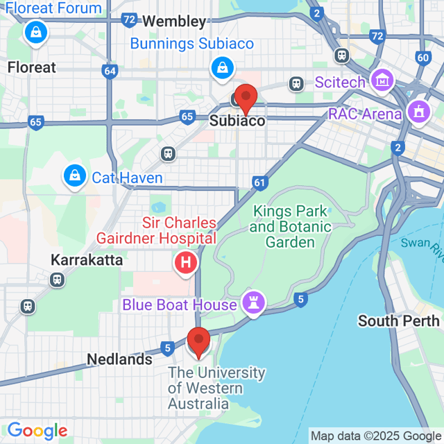 The University of Western Australia to Tomo Japanese Restaurant