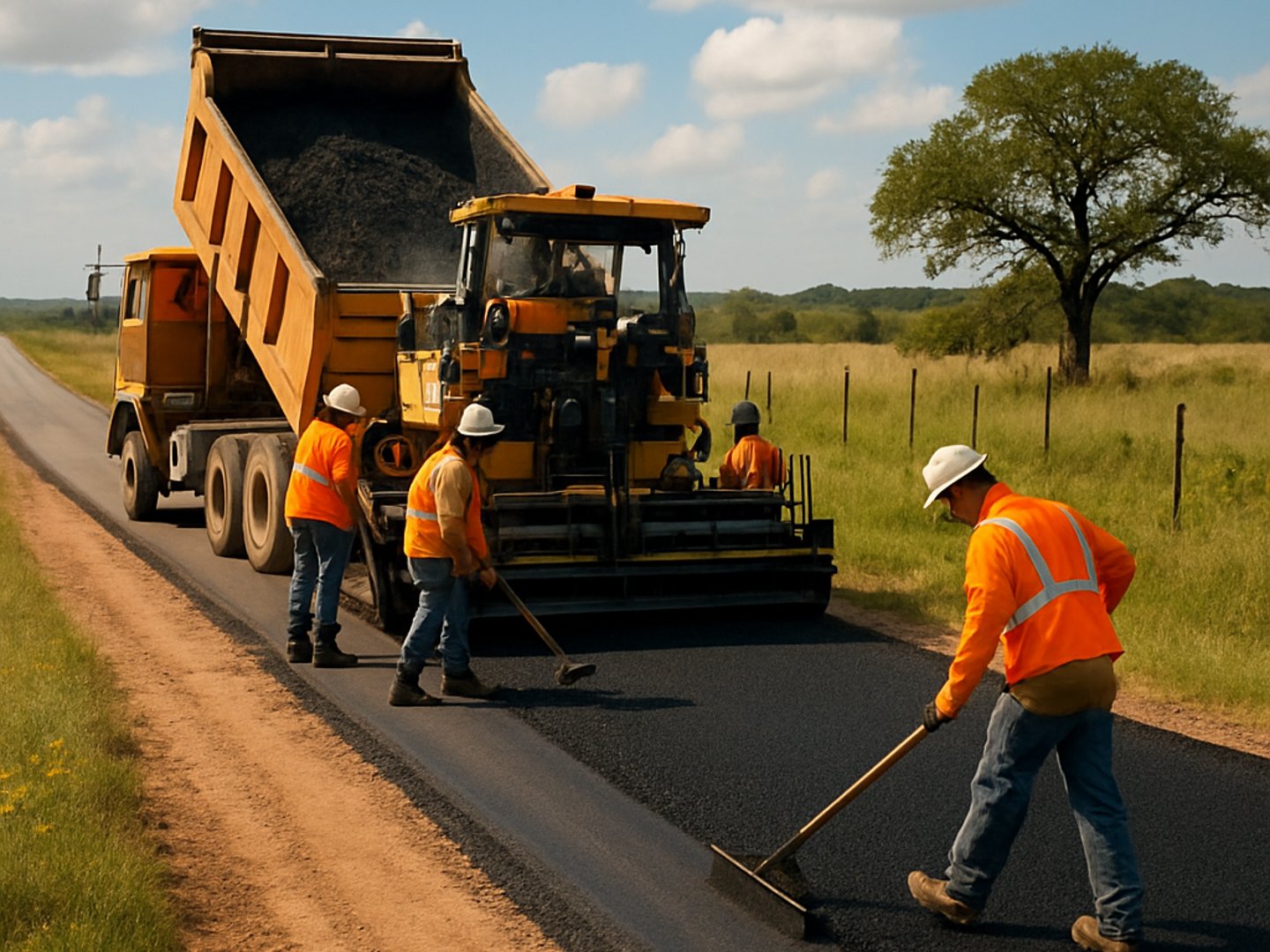 Hill Country Road Paving