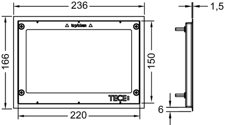 TECE decorative frame - Chrome image