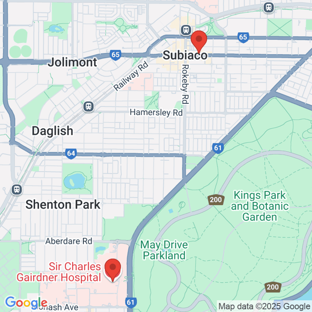 Sir Charles Gairdner Hospital to Rokeby Florist