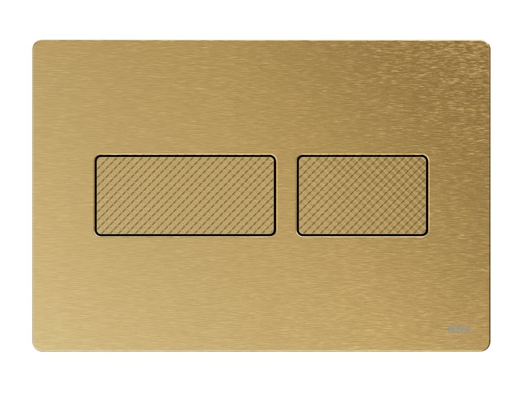 TECEsolid Flush Button - Brushed Brass - Diamond image