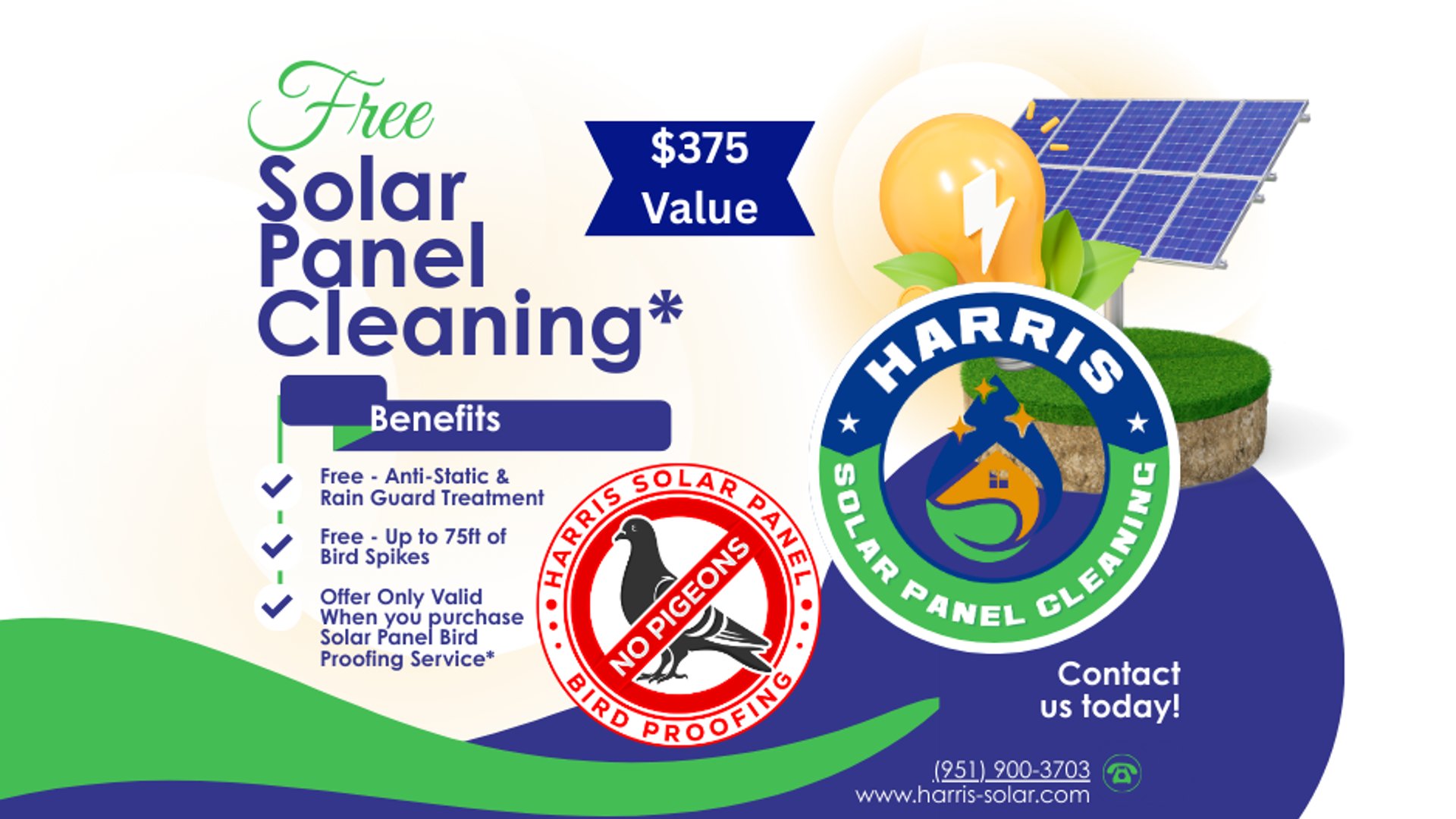 Harris Solar Panel Cleaning and Bird Proofing hero image