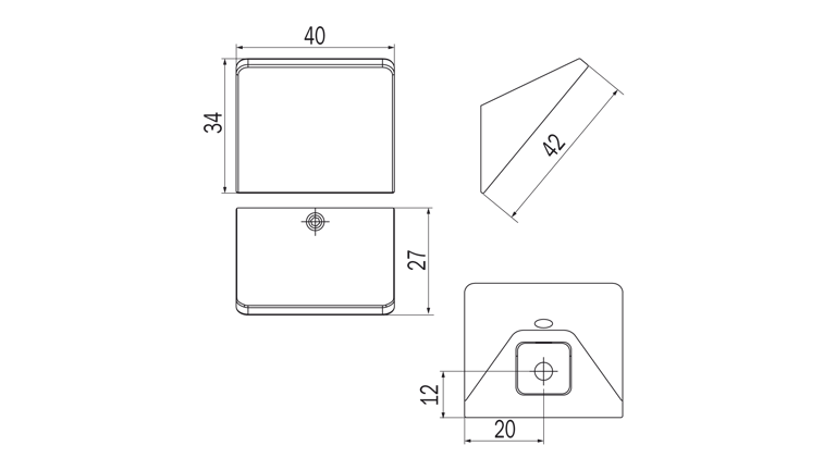 Indissima Robe Hook - Matte Black image
