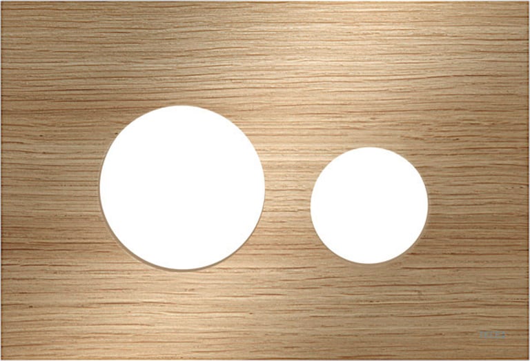 TECEloop Oak Wood Cover - to be complete with Loop Flush Buttons image