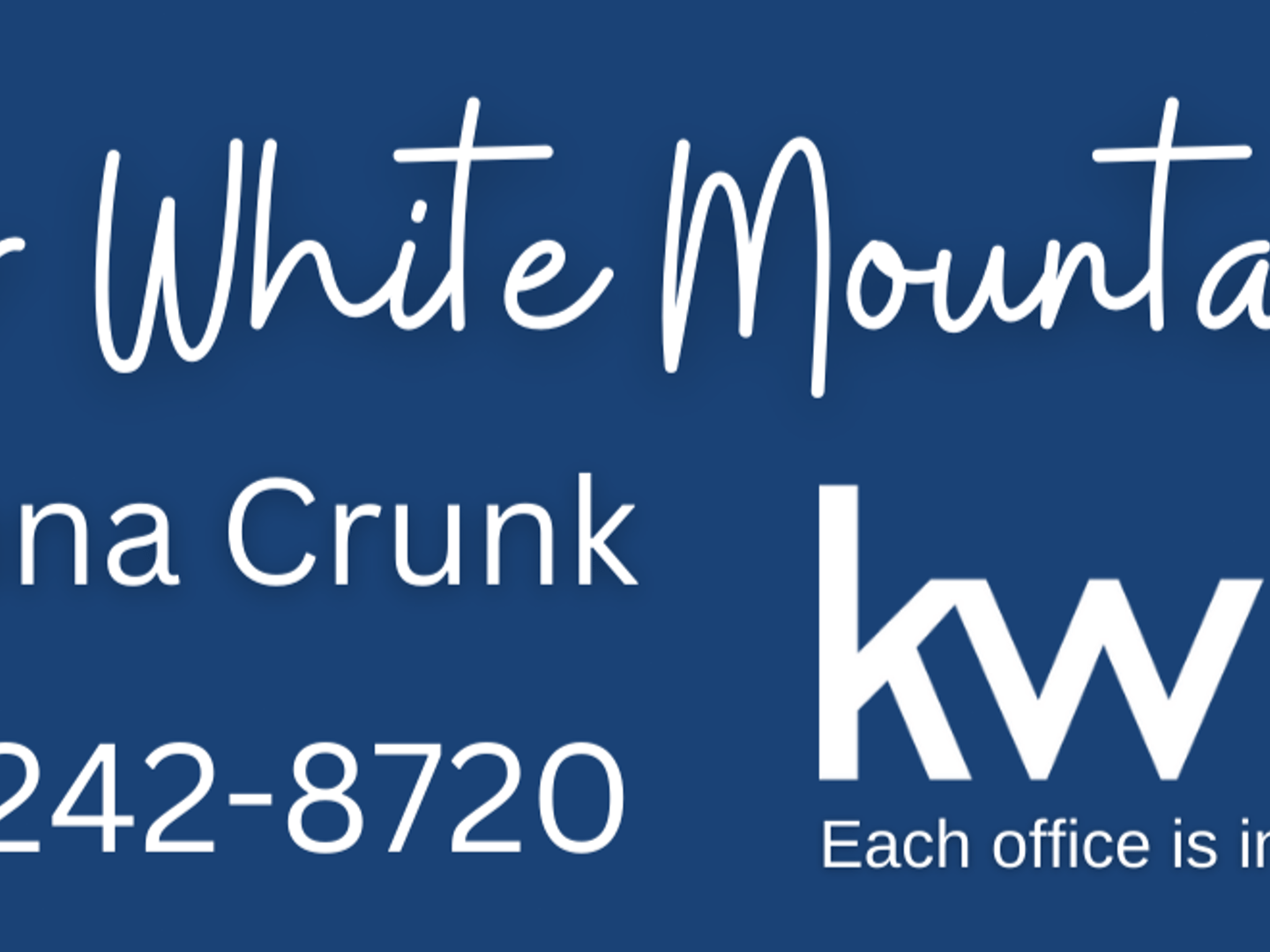 Brianna Crunk, Realtor, Keller Williams Phx Realty - Show Low