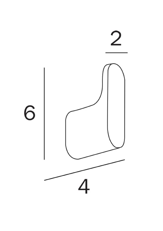 Mito single robe hook - Matte Black image