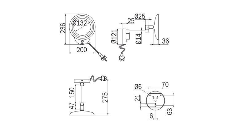Inda Magnifying Mirror Round with LED image