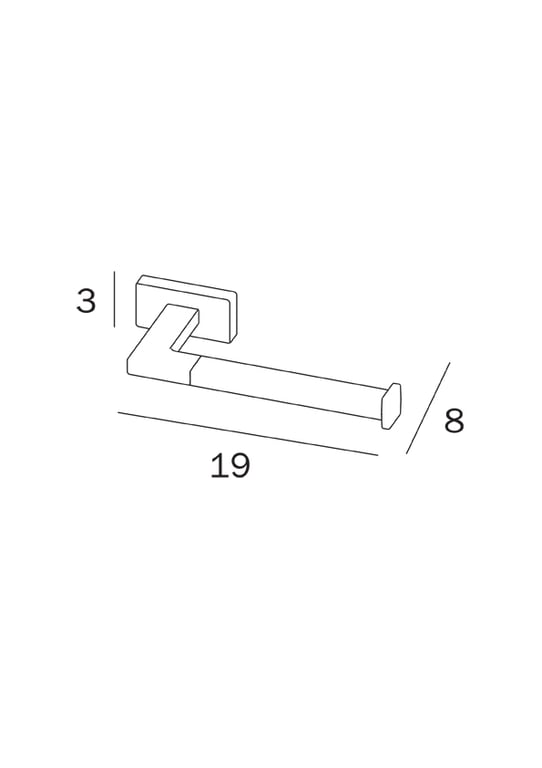 Lea Toilet roll holder single image
