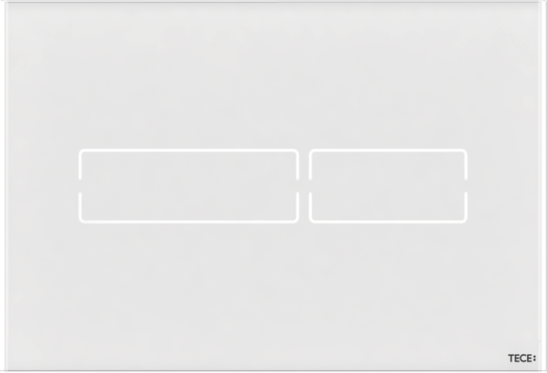 TECElux Mini White Glass Flush button image