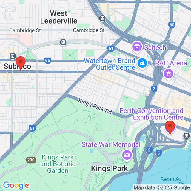 Perth Convention and Exhibition Centre to Rokeby Florist