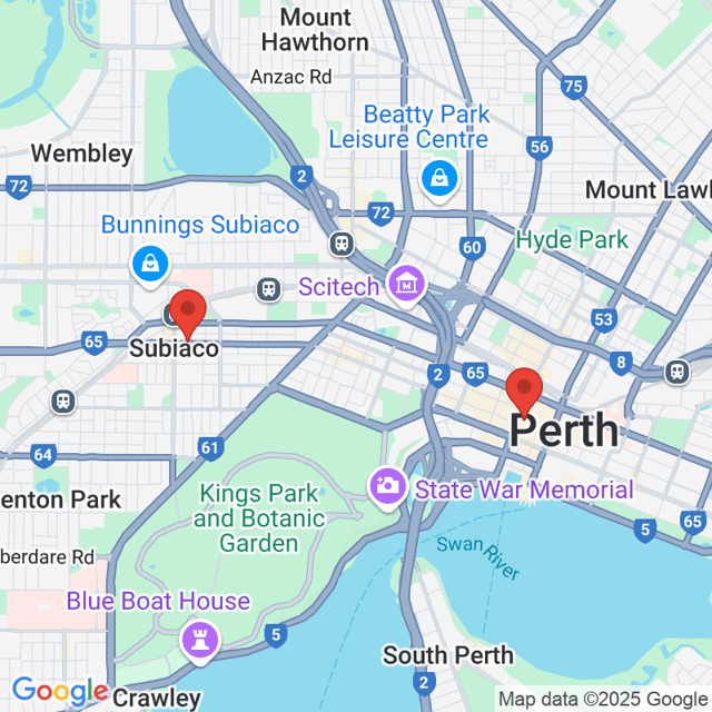 Kmart Perth Cbd to Tomo Japanese Restaurant