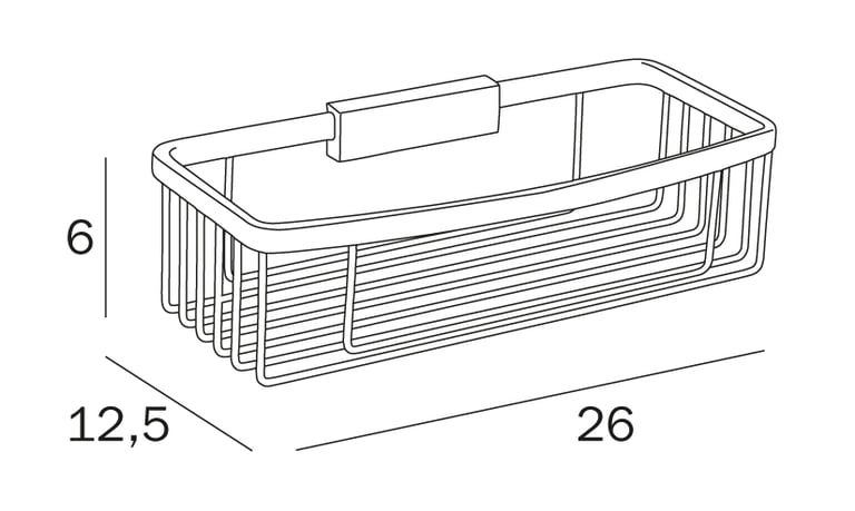 Inda Removable wire basket - deep image