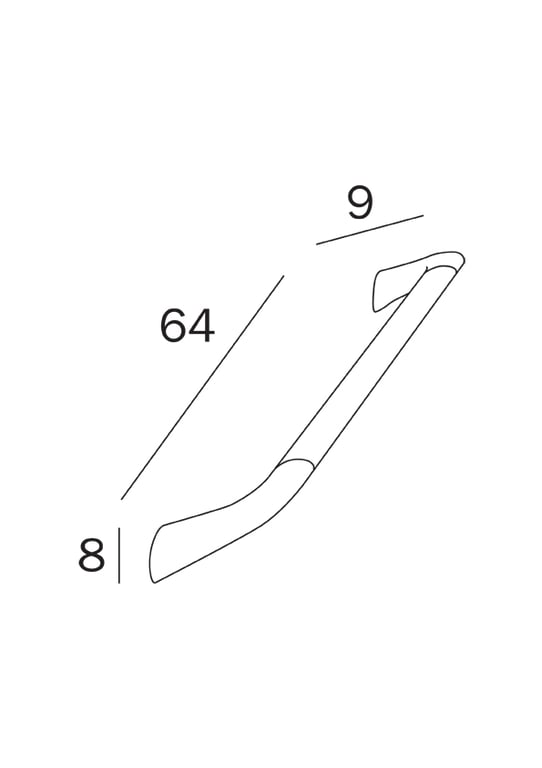 Confort Safety rail 67cm - Chrome image