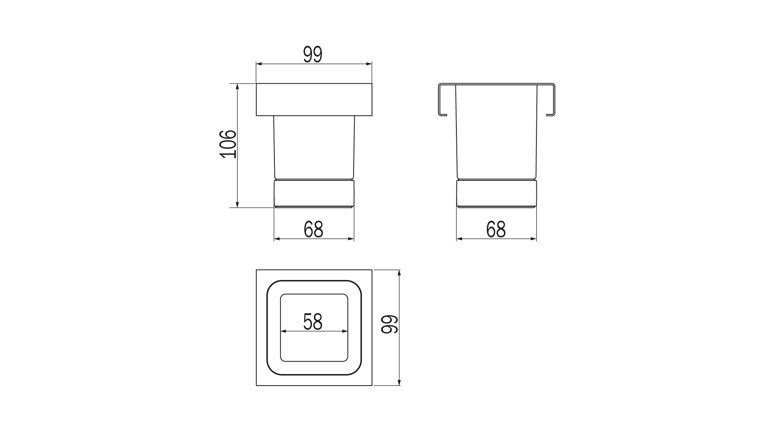 Indissima Tumbler Module - 3 colours available - to be fitted to Modular Bar image