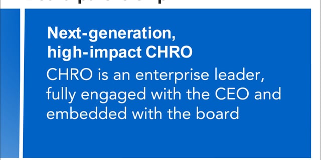 CHROs are most impactful when they bridge both the boardroom and C-Suite