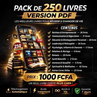 📚 PACK DE 250 LIVRES – VERSION PDF