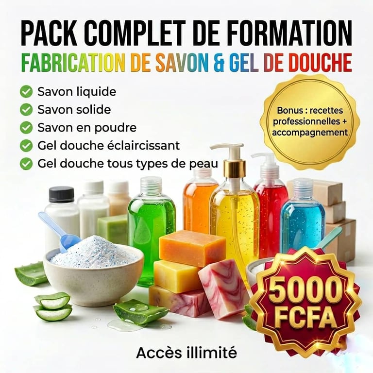 🧼 FORMATION COMPLÈTE EN SAVONNERIE