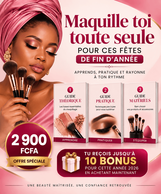Apprends à te faire belle pendant cette fin d'année: Maquillage, Pédicure, Coiffure 😍😍😍