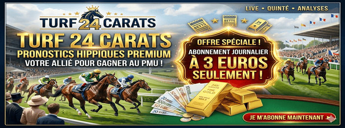 TURF 24 CARATS QUINTE+ DU JEUDI 24/09/2026 est disponible 