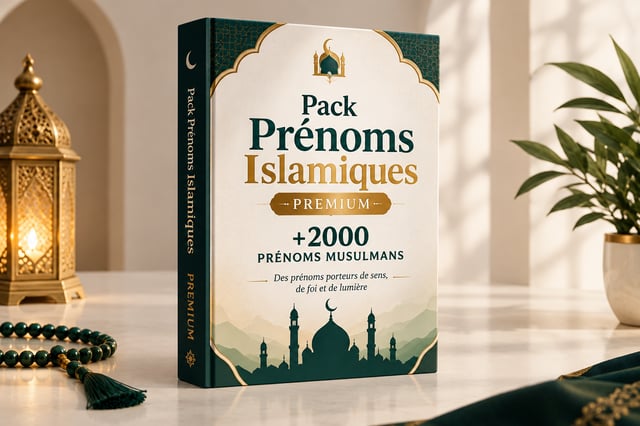 Pack Prénoms Islamiques Premium™ : +2000 Prénoms avec Significations & Versets/Hadiths