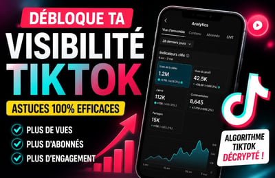 Accompagnement sur le déblocage de la visibilité TikTok et obtenir des millions de vues 