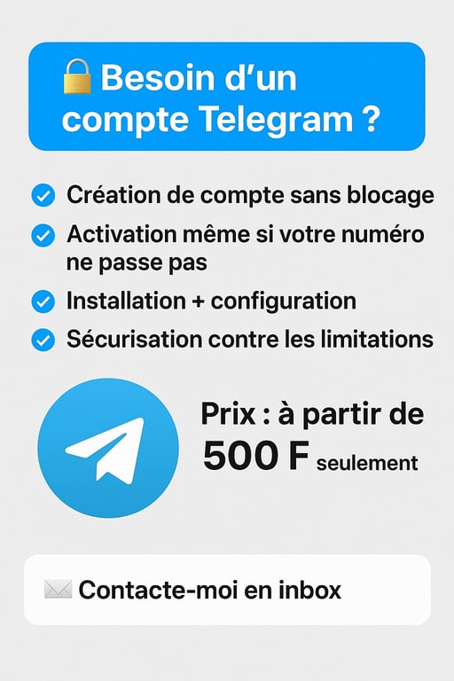 COMMENT CRÉER UN COMPTE TÉLEGRAM GRATUITEMENT 