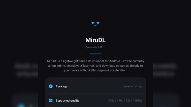 Black MiruDL : Téléchargement 