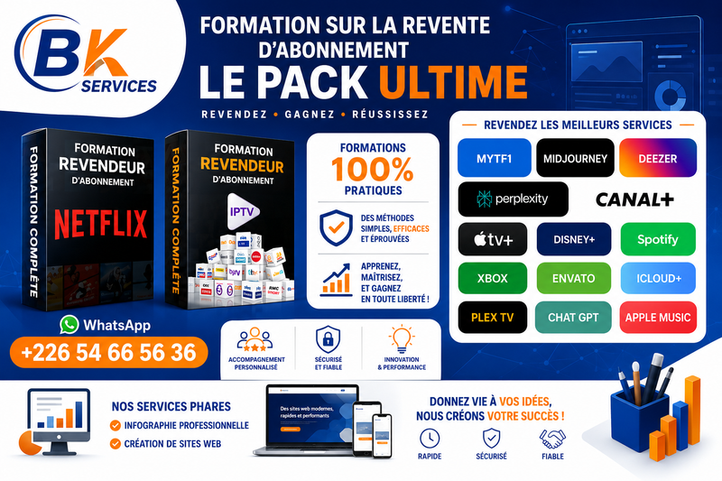 REVENDEUR D'ABONNEMENTS PREMIUM AVEC LE PACK ULTIME