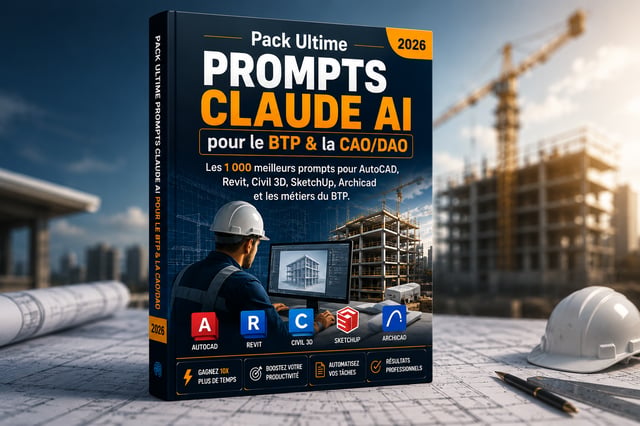 Pack Ultime PROMPTS Claude AI pour le BTP & la CAO/DAO 2026