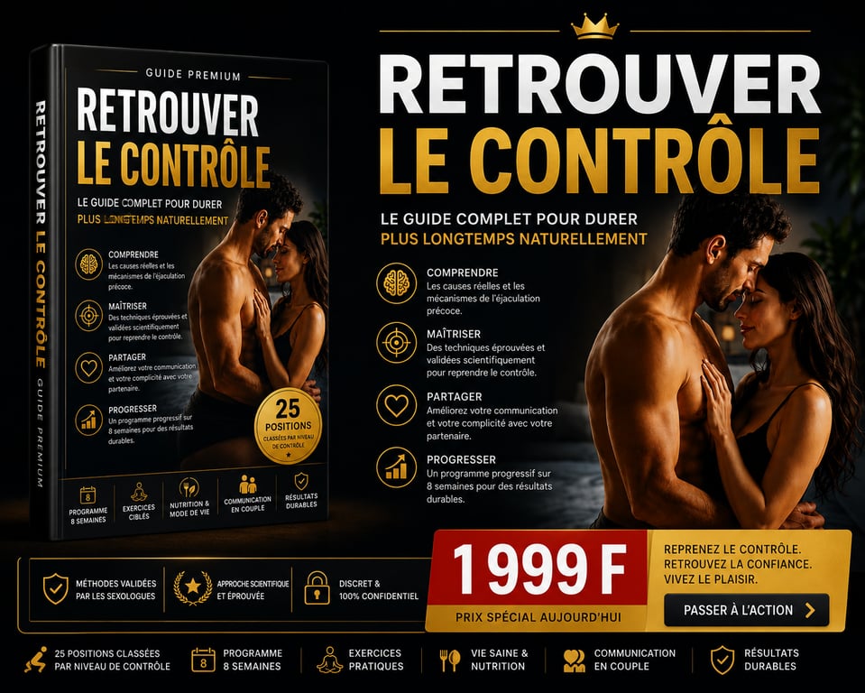 Retrouver le Controle : le guide complet pour durer plus longtemps naturellement
