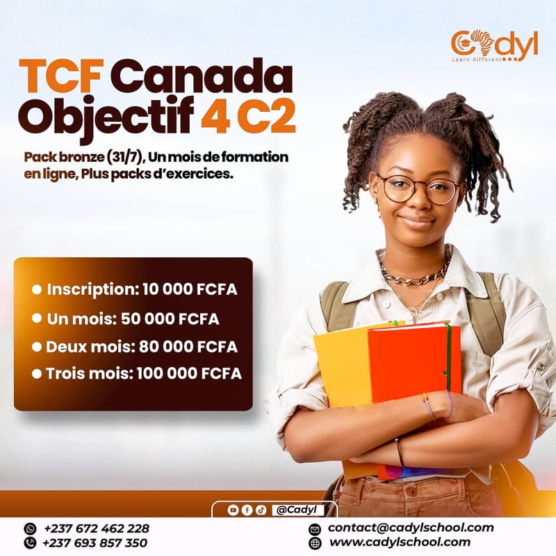 FORMATION EN LIGNE TCF Canada   (  PACK 3 𝐌𝐎𝐈𝐒 )  