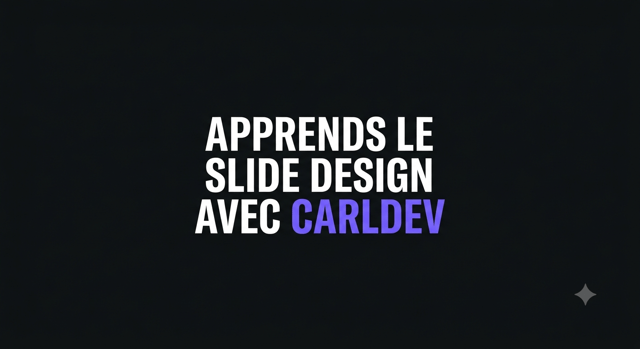 Apprends à créer des slides 