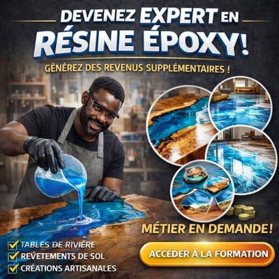 🎨 Apprenez la résine époxy et transformez votre créativité en revenus