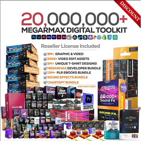 MEGA PACK DE 20 MILLIONS DE TEMPLATES