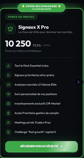 Signaux X Pro Forex et indices