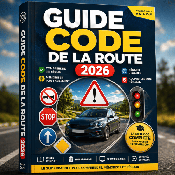 Code de la Route 2026 – Guide Complet pour Réussir dès le 1er Essai (PDF + Bonus)