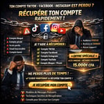 TON COMPTE TIKTOK / FACEBOOK / INSTAGRAM EST PERDU ?