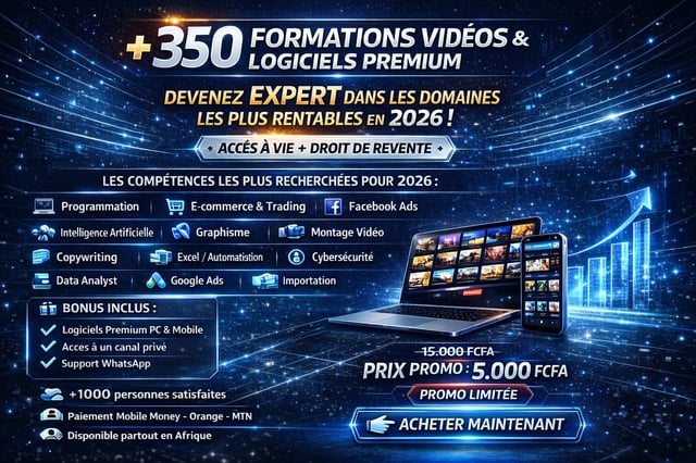 +350 FORMATION AVEC DROIT DE REVENTE 