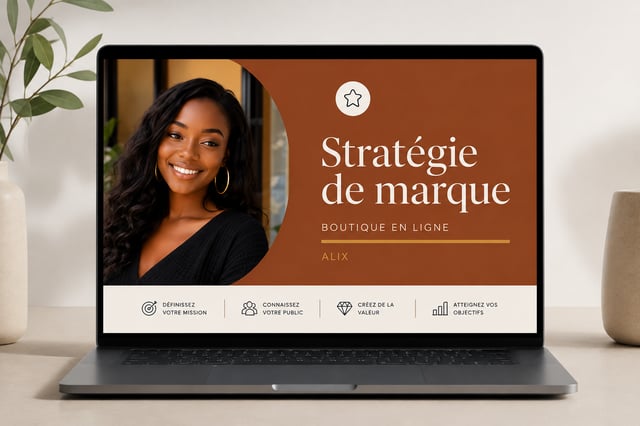 Stratégie de marque Modèle Canva