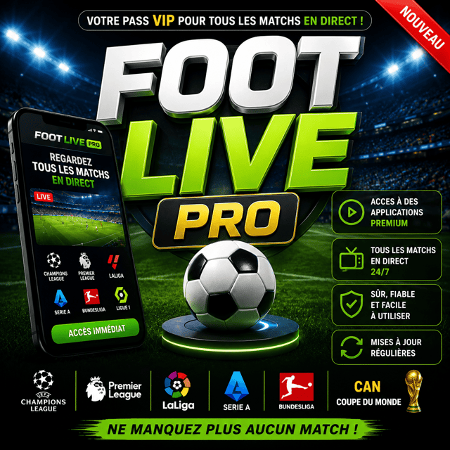 ⚽ FOOT LIVE PRO