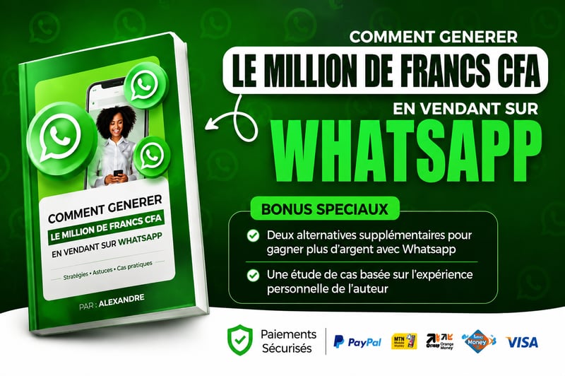 Formation pratique pour gagner/vendre avec WhatsApp, TikTok ou Instagram