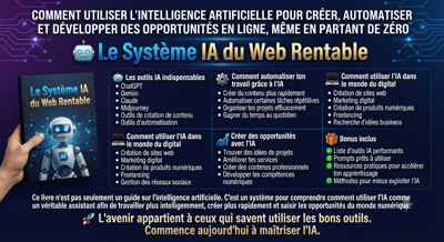 Comment utiliser l’intelligence artificielle pour créer, automatiser et développer des opportunités en ligne, même en partant de zéro