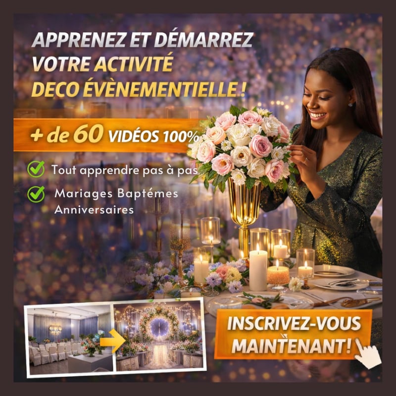 Formation en décoration évènementielle